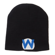 Circle Wario Embroidered Short Beanie