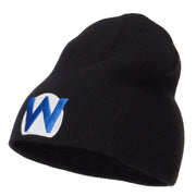 Circle Wario Embroidered Short Beanie