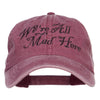 We're All Mad Here Embroidered Washed Cap