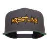 Wrestling Embroidered Snapback Cap