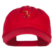 Cupid Bow Arrow Embroidered Low Cap