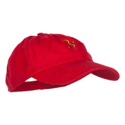 Cupid Bow Arrow Embroidered Low Cap