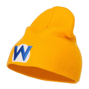 Circle Wario Embroidered Short Beanie