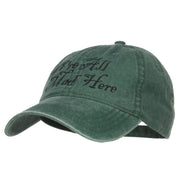 We're All Mad Here Embroidered Washed Cap