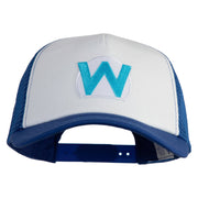 Wario Patch Patched Cotton Trucker Cap - Royal OSFM