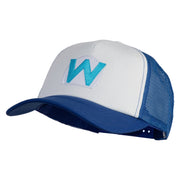 Wario Patch Patched Cotton Trucker Cap - Royal OSFM