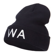 Washington State WA Embroidered Cuff Beanie