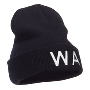 Washington State WA Embroidered Cuff Beanie