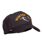 Winter Ski Embroidered Twill Cap