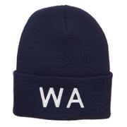 Washington State WA Embroidered Cuff Beanie