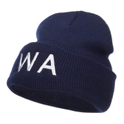 Washington State WA Embroidered Cuff Beanie