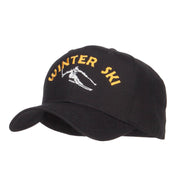 Winter Ski Embroidered Twill Cap