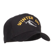 Winter Ski Embroidered Twill Cap