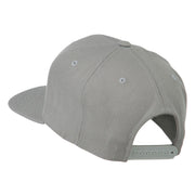 Wording of Smile Embroidered Flat Bill Cap