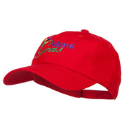 Mardi Gras with Jester Hat Embroidered Washed Cap