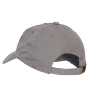 Washington Coast Rhododendron with Map Embroidered Unstructured Washed Cap