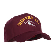 Winter Ski Embroidered Twill Cap