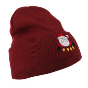 Santa with Christmas Lights Embroidered Beanie