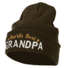 World's Best Grandpa Embroidered Long Beanie