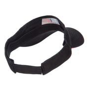 American Flag Embroidered Cotton Sandwich Visor