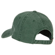 West Virginia with Map Outline Embroidered Washed Cotton Twill Cap