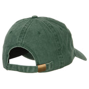 West Virginia with Map Outline Embroidered Washed Cotton Twill Cap