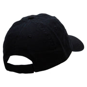 The Squirrel and the Acorn Embroidered Low Profile Dyed Cotton Twill Cap - Black OSFM