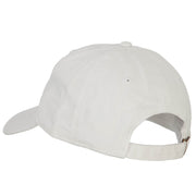 West Virginia with Map Outline Embroidered Washed Cotton Twill Cap