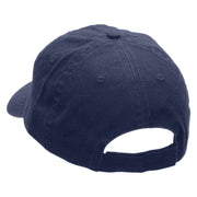 The Squirrel and the Acorn Embroidered Low Profile Dyed Cotton Twill Cap - Navy OSFM