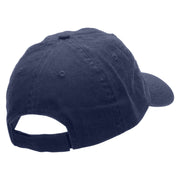 The Squirrel and the Acorn Embroidered Low Profile Dyed Cotton Twill Cap - Navy OSFM