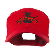 Halloween Witch in Flight Embroidered Cap