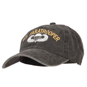 US Paratrooper Embroidered Washed Cotton Twill Cap