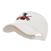 Halloween Witch in Flight Embroidered Cap