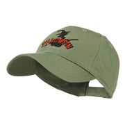 Halloween Witch in Flight Embroidered Cap