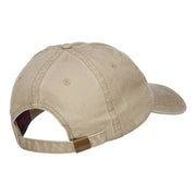 Chihuahua Embroidered Washed Buckled Cap