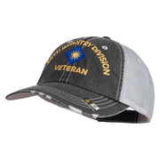 U.S. Army 40th Infantry Division Embroidered Low Profile Special Cotton Mesh Cap - Black OSFM