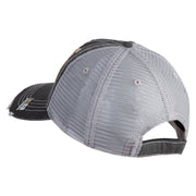 U.S. Army 40th Infantry Division Embroidered Low Profile Special Cotton Mesh Cap - Black OSFM