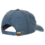 Wording US Coast Guard Embroidered Washed Buckle Cap