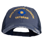 U.S. Army 40th Infantry Division Embroidered Low Profile Special Cotton Mesh Cap - Navy OSFM