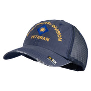 U.S. Army 40th Infantry Division Embroidered Low Profile Special Cotton Mesh Cap - Navy OSFM