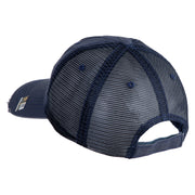 U.S. Army 40th Infantry Division Embroidered Low Profile Special Cotton Mesh Cap - Navy OSFM