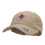 Paper Windmill Embroidered Washed Cap