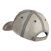 U.S. Army 40th Infantry Division Embroidered Low Profile Special Cotton Mesh Cap - Khaki-Brown OSFM