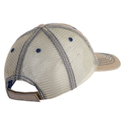 U.S. Army 40th Infantry Division Embroidered Low Profile Special Cotton Mesh Cap - Khaki-Brown OSFM