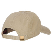 Wording US Coast Guard Embroidered Washed Buckle Cap