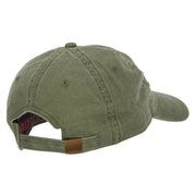 Wording US Coast Guard Embroidered Washed Buckle Cap