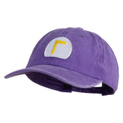 Waluigi Patched Unstructured Pigment Dyed Cotton Cap - Purple OSFM