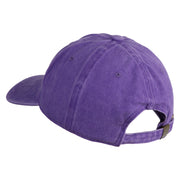 Waluigi Patched Unstructured Pigment Dyed Cotton Cap - Purple OSFM