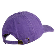 Waluigi Patched Unstructured Pigment Dyed Cotton Cap - Purple OSFM