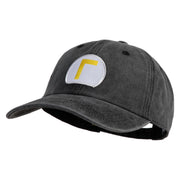Waluigi Patched Unstructured Pigment Dyed Cotton Cap - Black OSFM